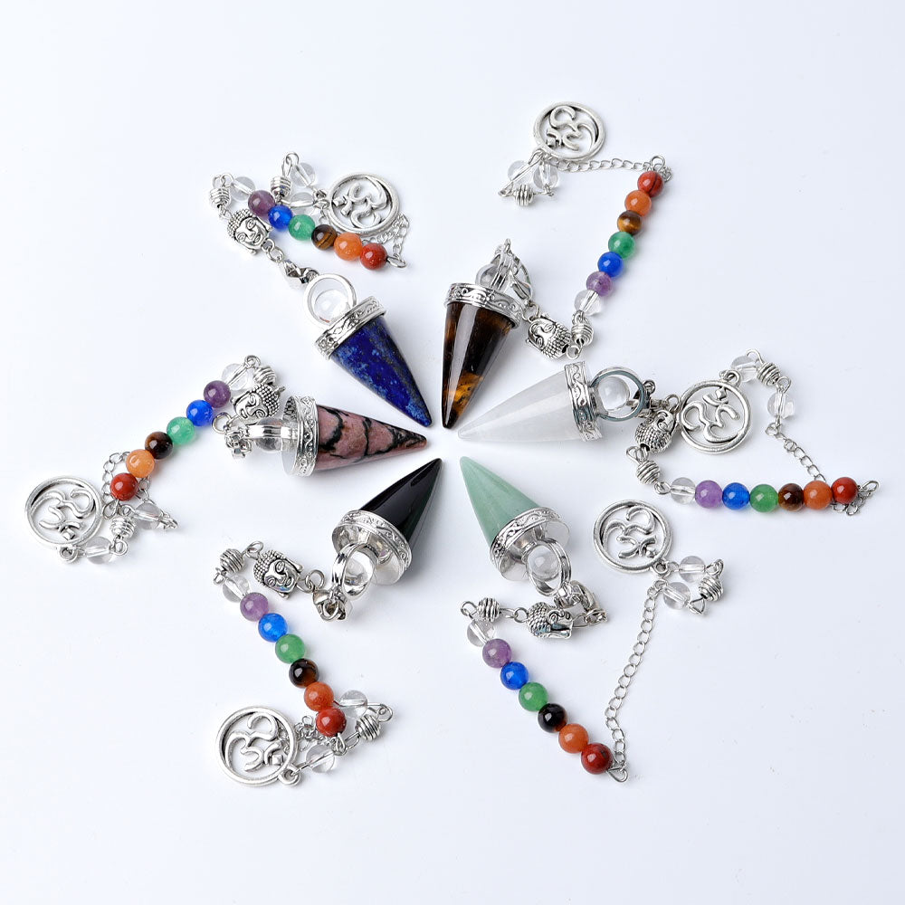 Crystal Arrow Head Healing Pendulum 9.4in for Energy Healing
