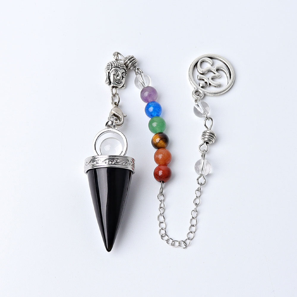 Crystal Arrow Head Healing Pendulum 9.4in for Energy Healing