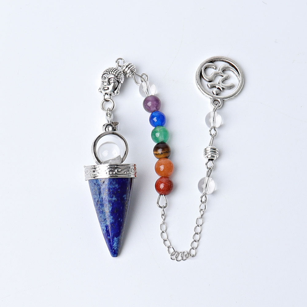 Crystal Arrow Head Healing Pendulum 9.4in for Energy Healing