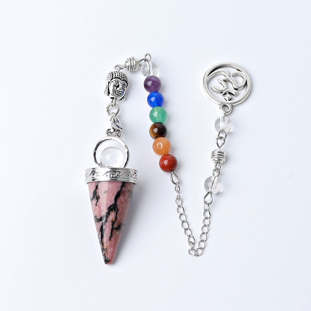 Crystal Arrow Head Healing Pendulum 9.4in for Energy Healing