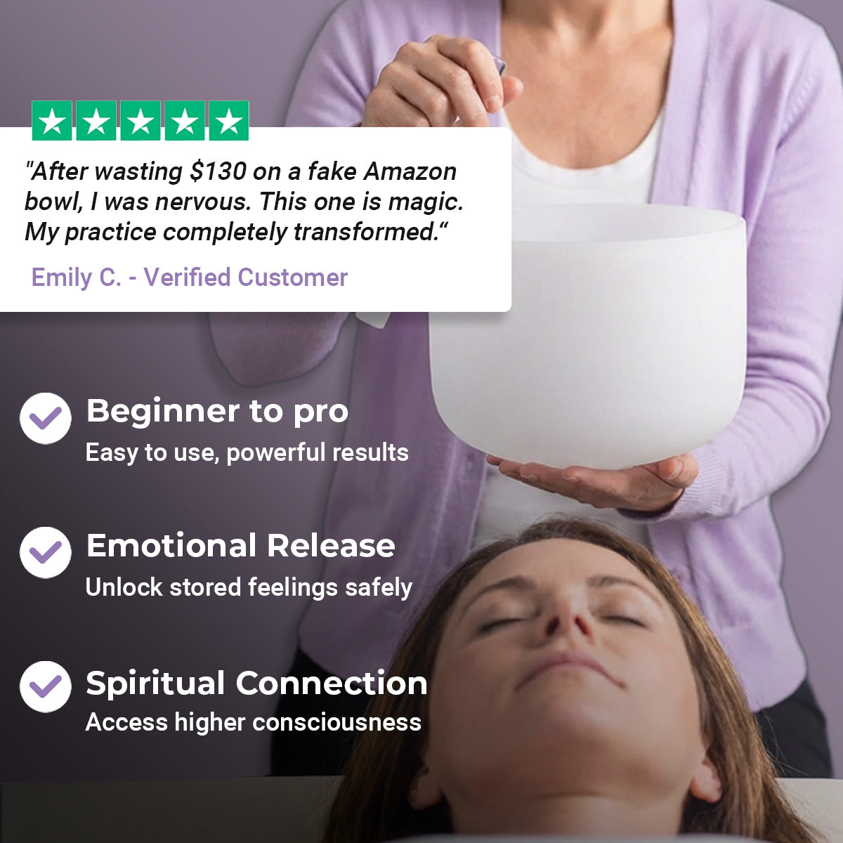 528Hz C Note Black Crystal Singing Bowl - Customer Review