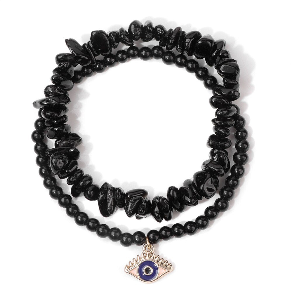 Crystal Evil Eye Bracelets for Protection