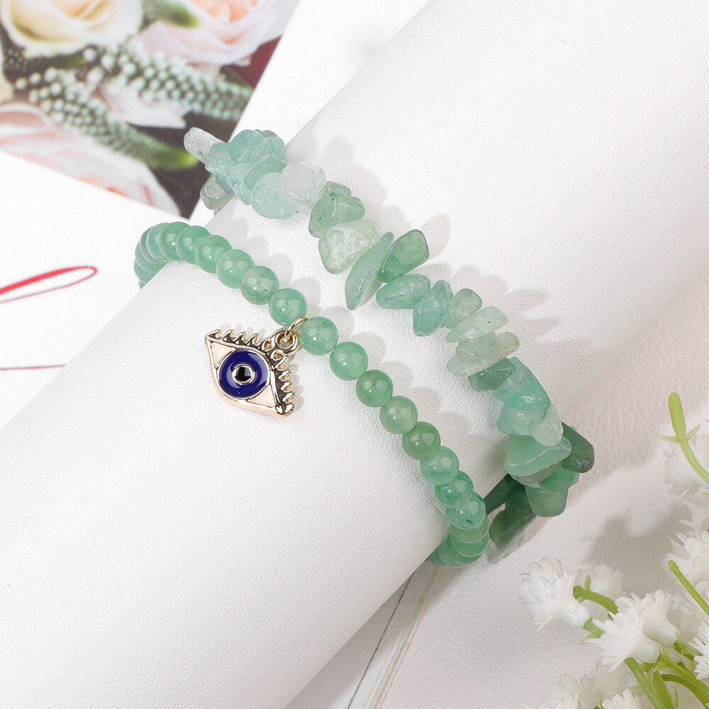 Crystal Evil Eye Bracelets for Protection