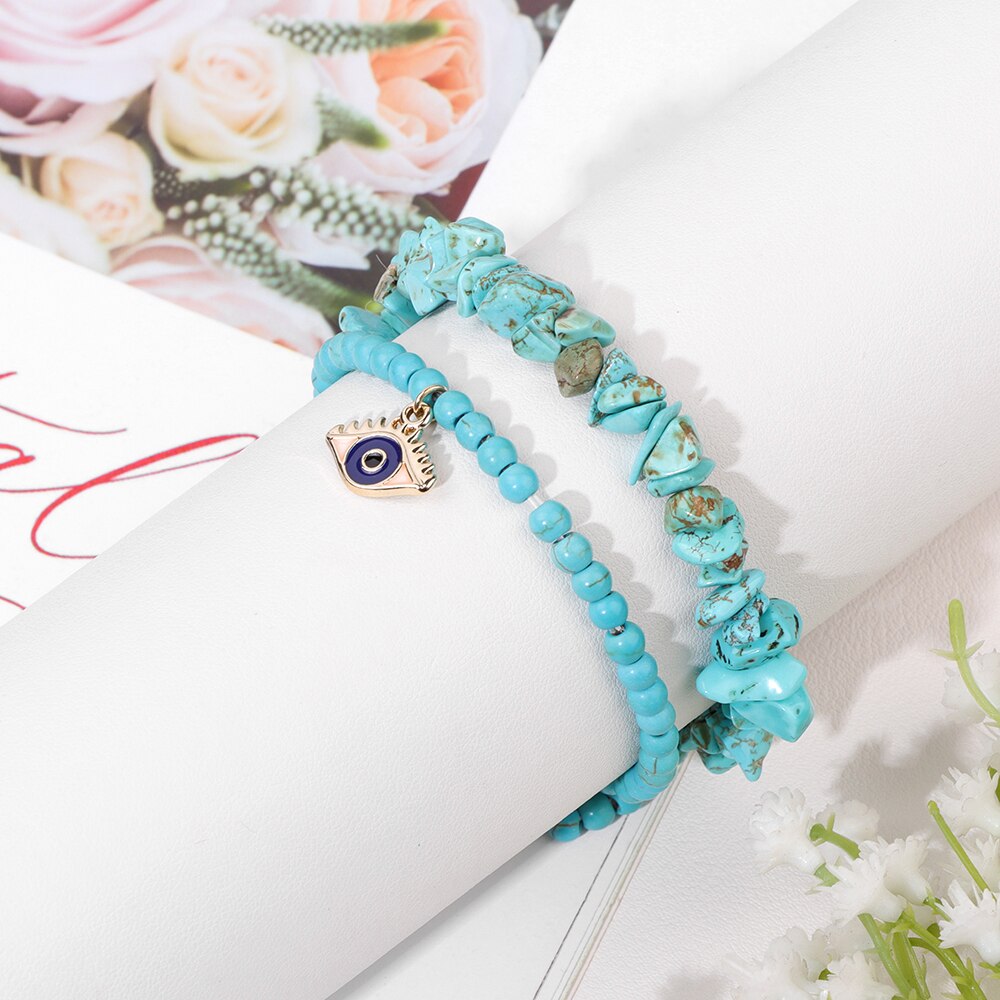 Crystal Evil Eye Bracelets for Protection