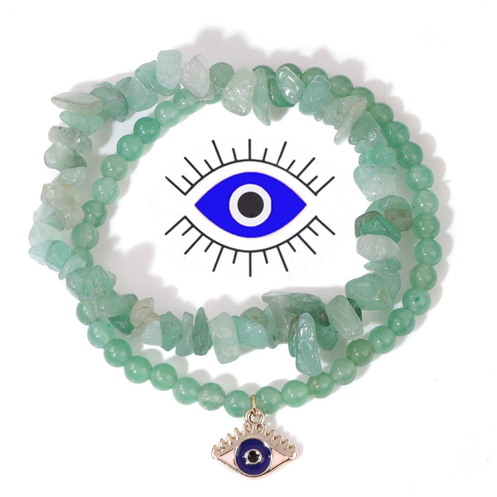 Crystal Evil Eye Bracelets for Protection