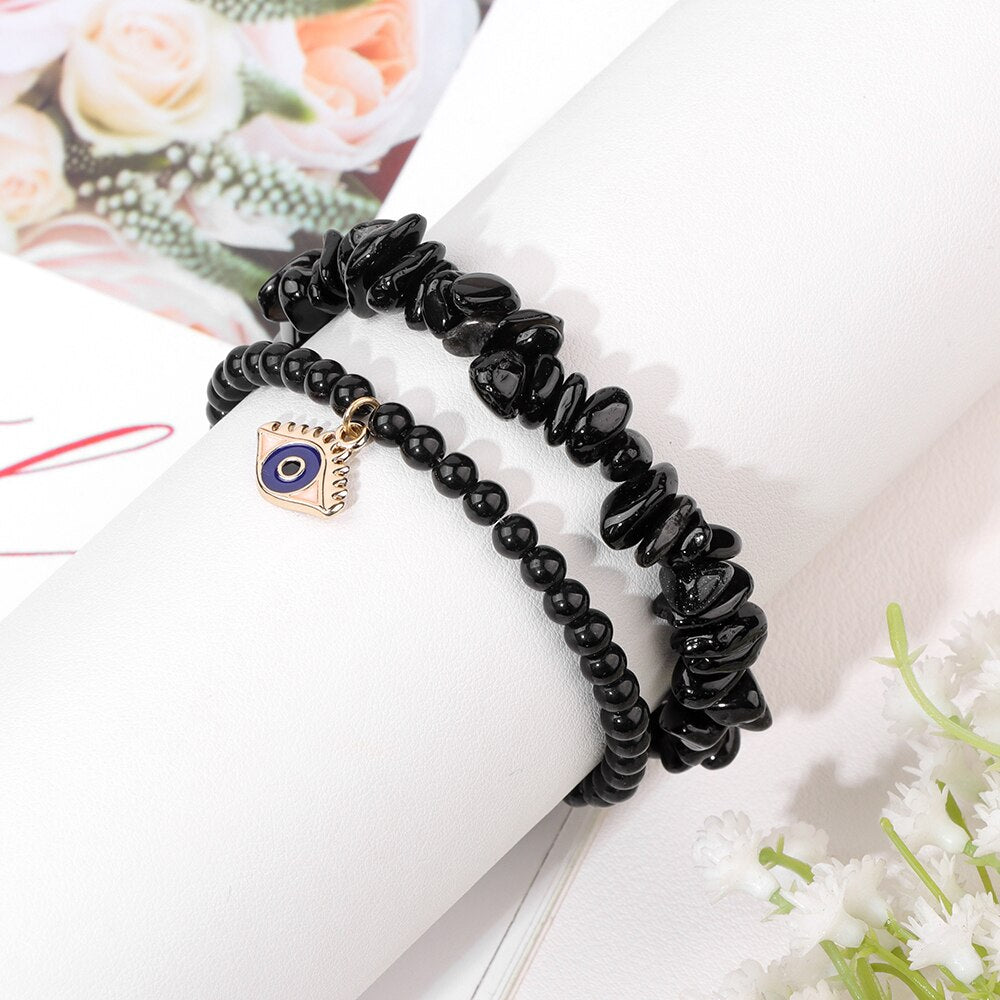 Crystal Evil Eye Bracelets for Protection