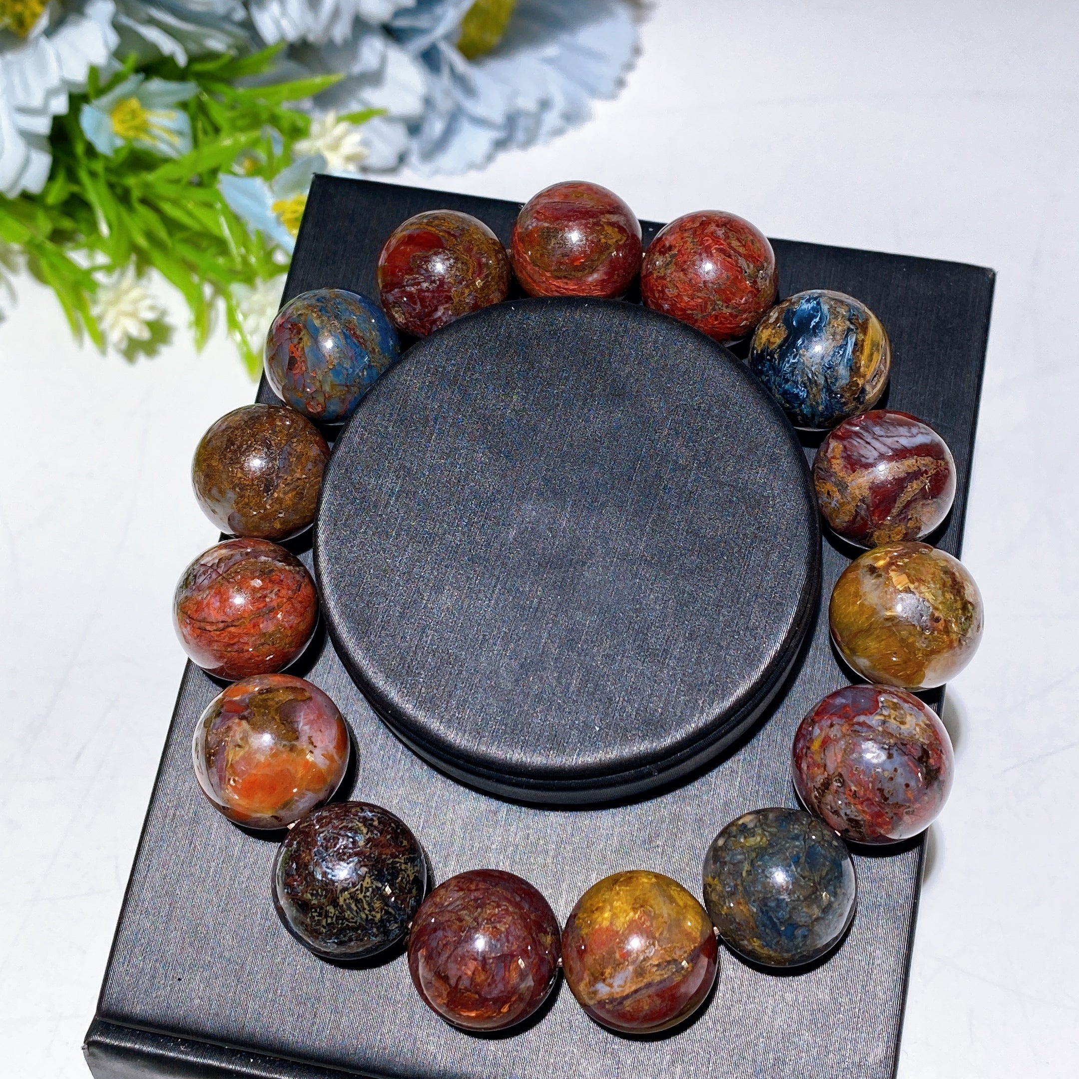 Crystal Healing Bracelet 4-14mm Mixed Stones Spiritual Protection