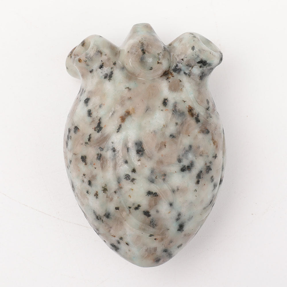Crystal Heart Carvings - 1.9 Inch Healing Stones