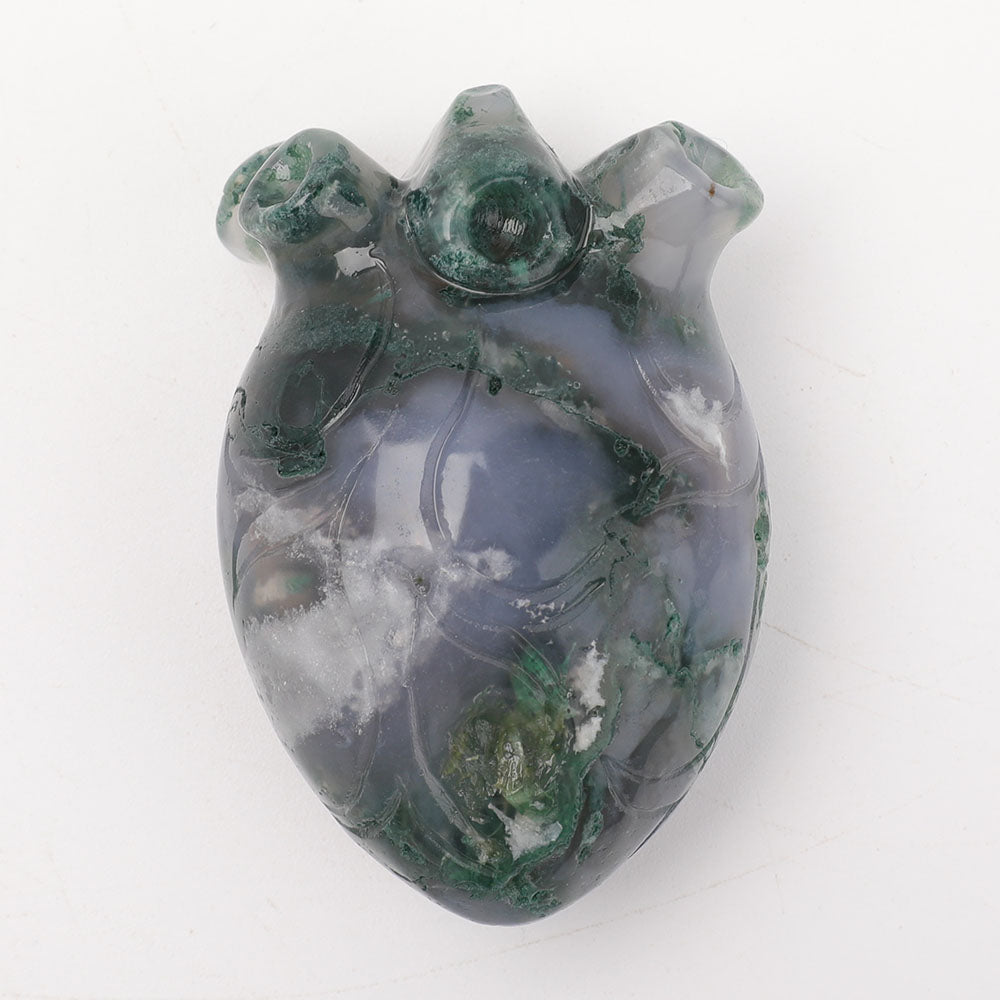 Crystal Heart Carvings - 1.9 Inch Healing Stones