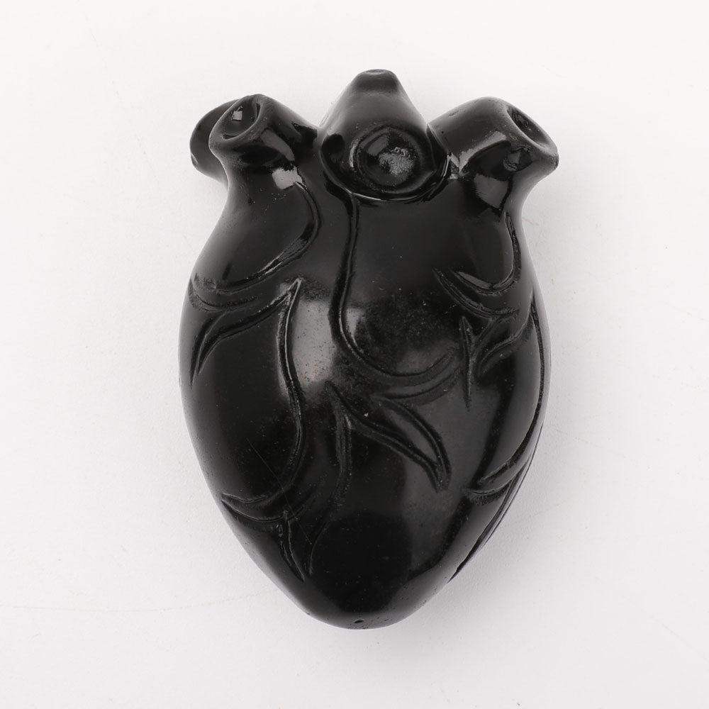 Crystal Heart Carvings - 1.9 Inch Healing Stones