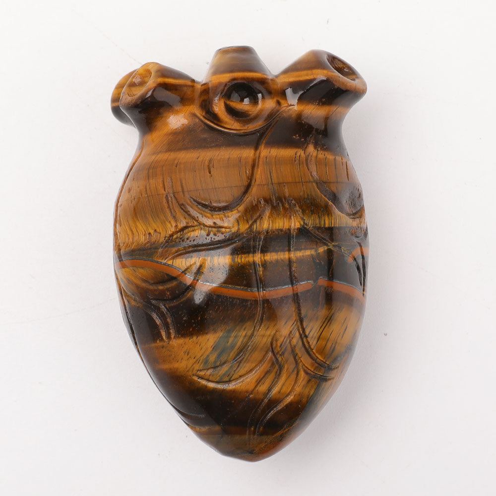 Crystal Heart Carvings - 1.9 Inch Healing Stones
