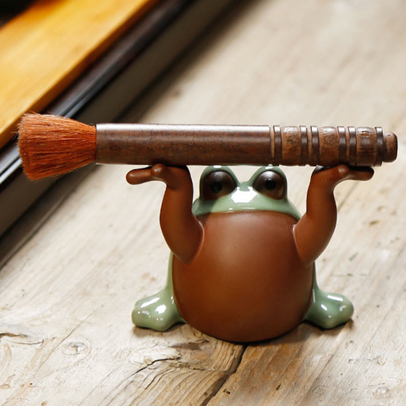 Cute Feng Shui Animal Figurine | Ceramic Lucky Frog Decor