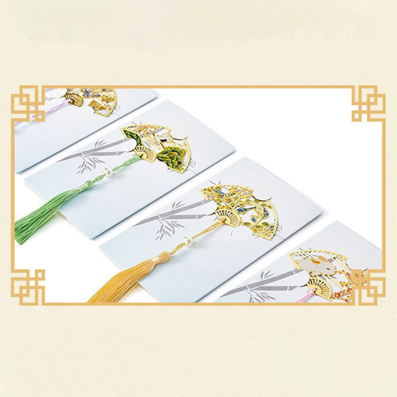 Traditional Lotus Symbol Brass Bookmark | New Beginnings