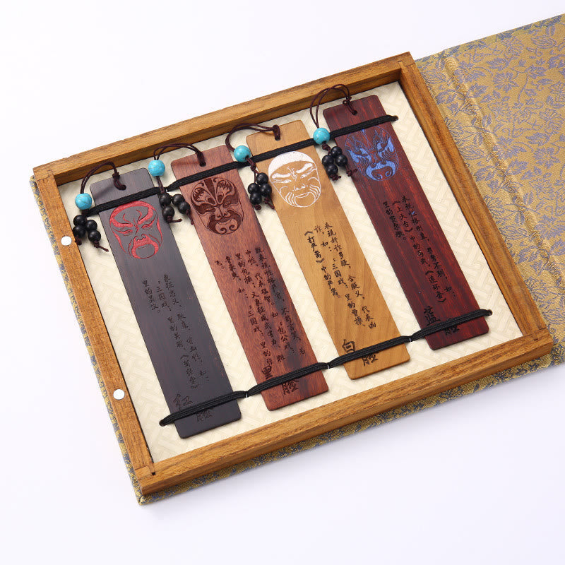 Wooden Four Seasons Bookmarks Set | Zen Decor Gift