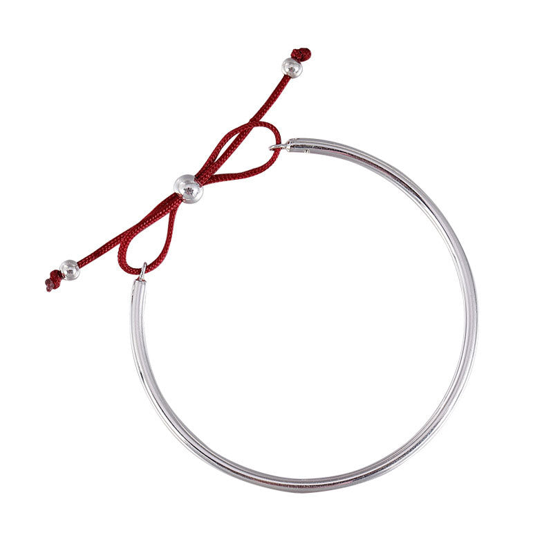 925 Sterling Silver Red String Healing Knot Bracelet for Spiritual Protection