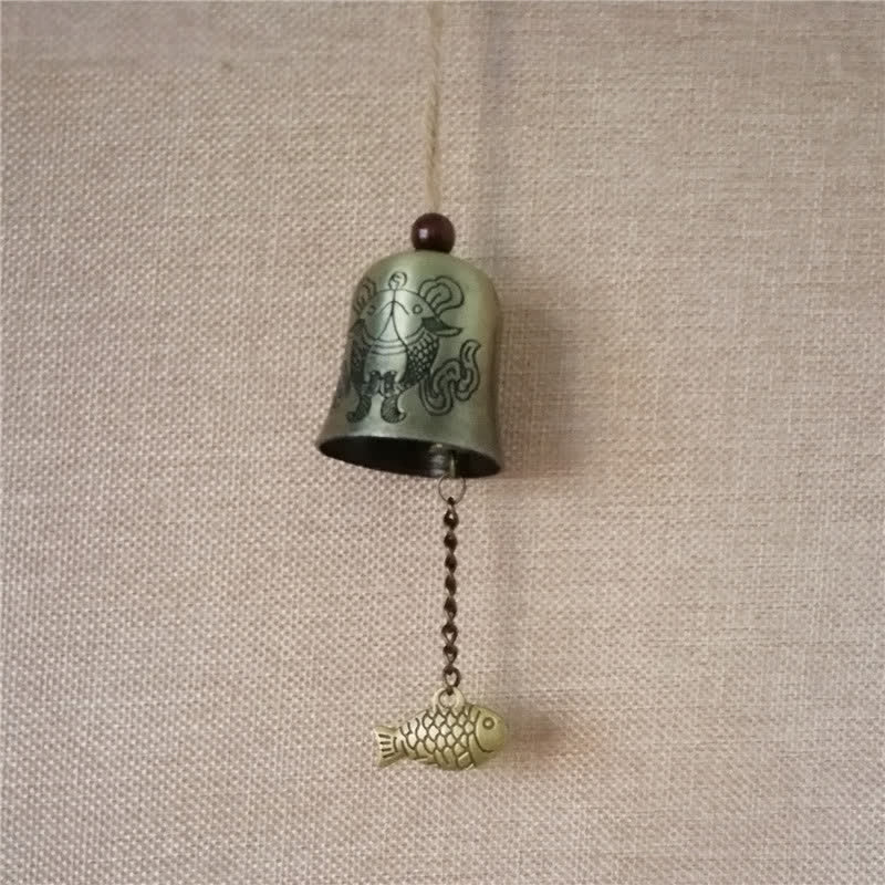 Feng Shui Zinc Alloy Hanging Chime Bell for Zen Decor