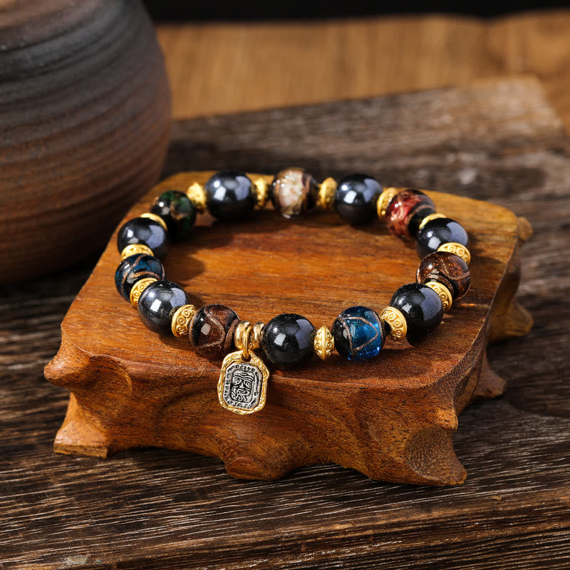 Liuli Glass Spiritual Bracelet for Luck & Wealth 12mm