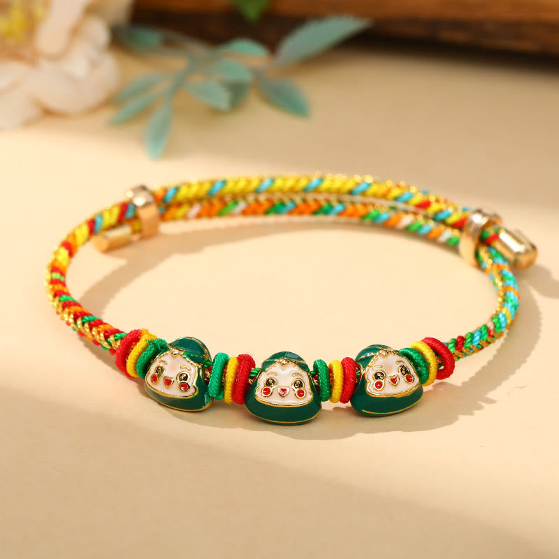 Colorful Rope Zongzi Pattern Luck Bracelet for Adults & Children