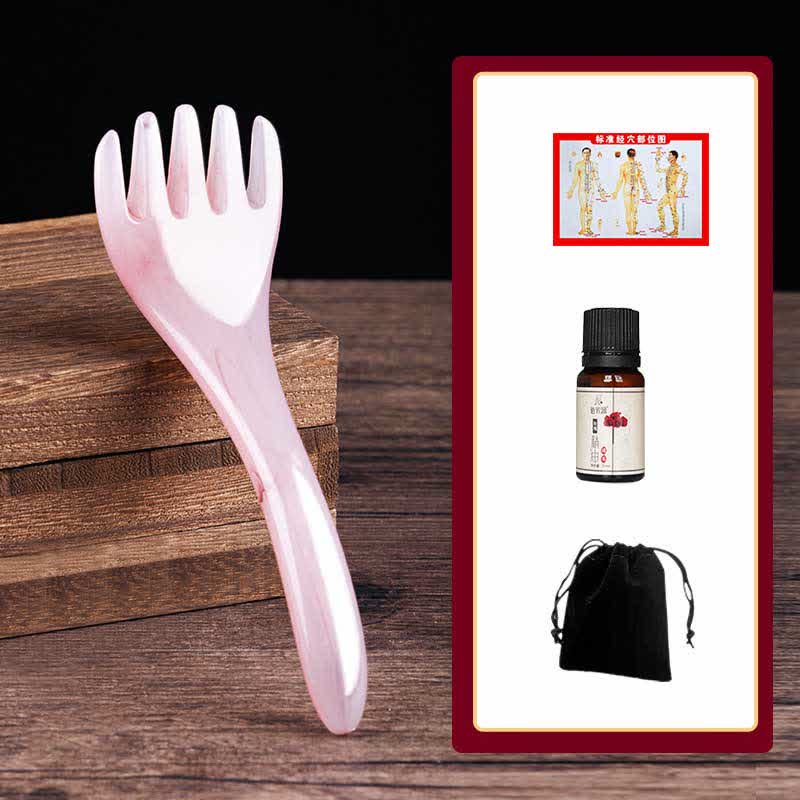 Resin Gua Sha Massage Comb for Skin Elasticity & Healing