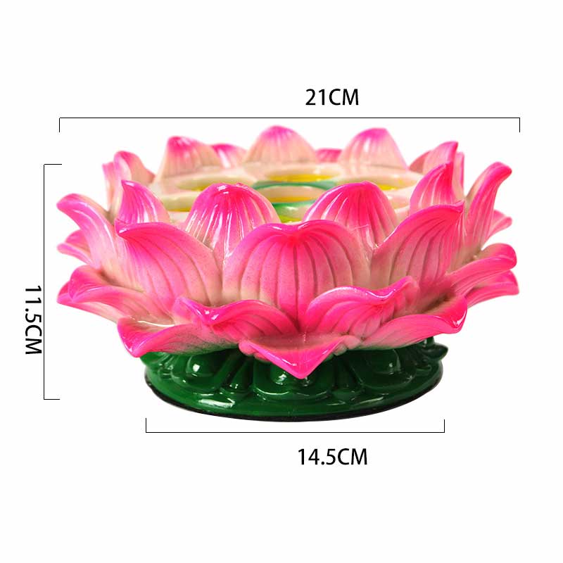 Lotus Flower Meditation Candle Holder 9.4cm for Ritual Altars