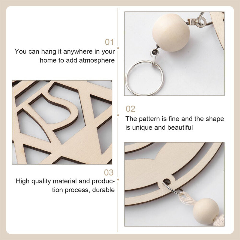 Wood Chakra Balancing Wall Hanger for Zen Home Decor