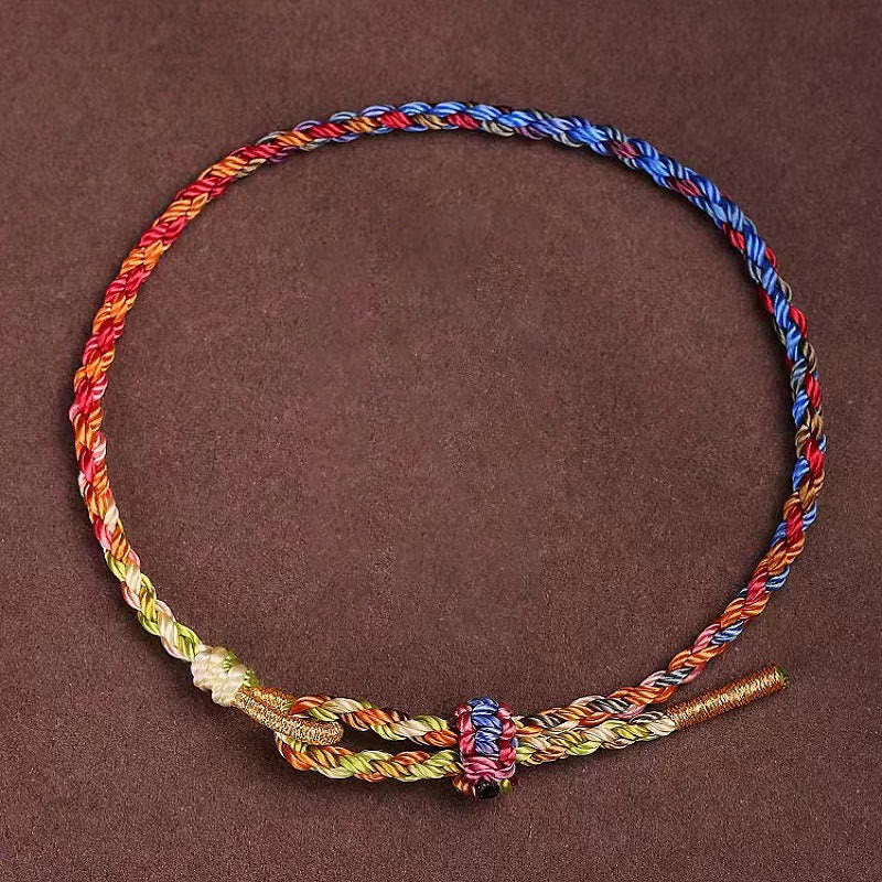 Handcrafted Colorful Rope Red String Bracelet for Luck & Protection
