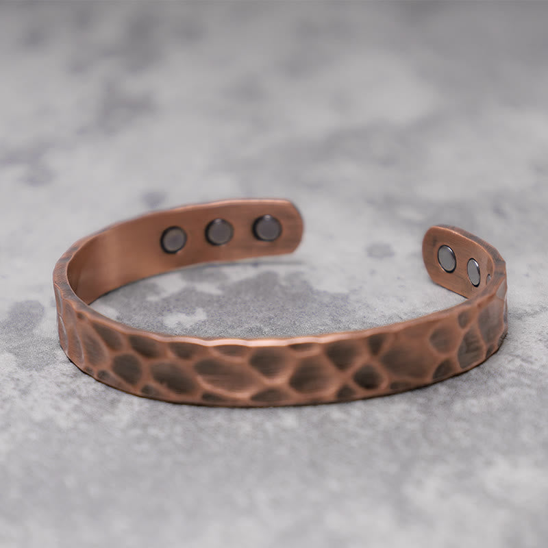 Rustic Copper Balance Magnetic Adjustable Spiritual Bracelet