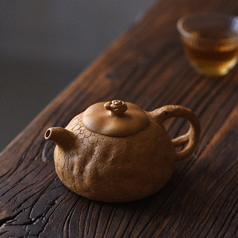 Vintage Purple Clay Kung Fu Teapot 220ml for Zen Decor