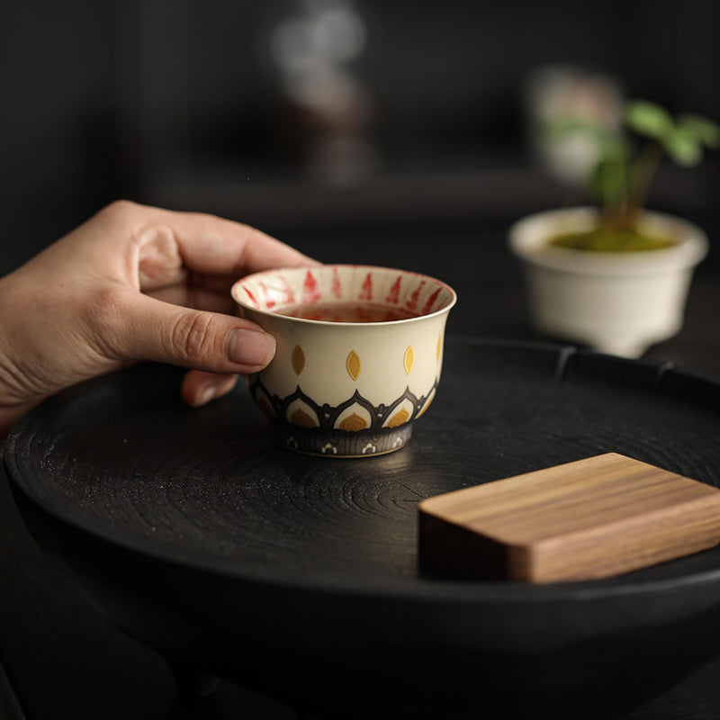 Ceramic Chinese Tea Cup 100ml Dunhuang Thousand Buddhas