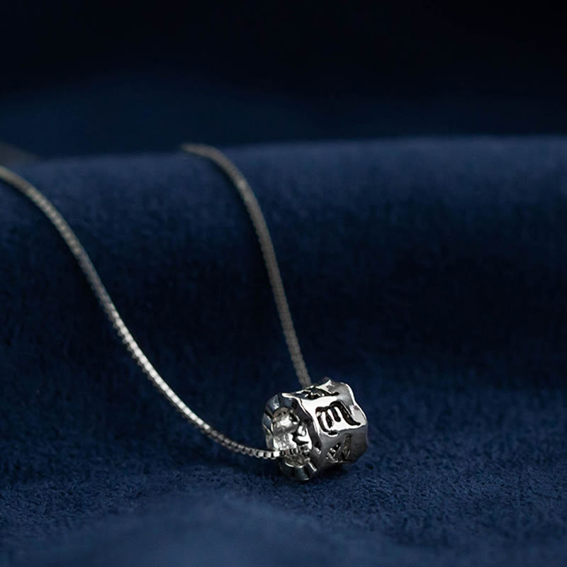 Om Mani Padme Hum Necklace | 925 Sterling Silver Pendant
