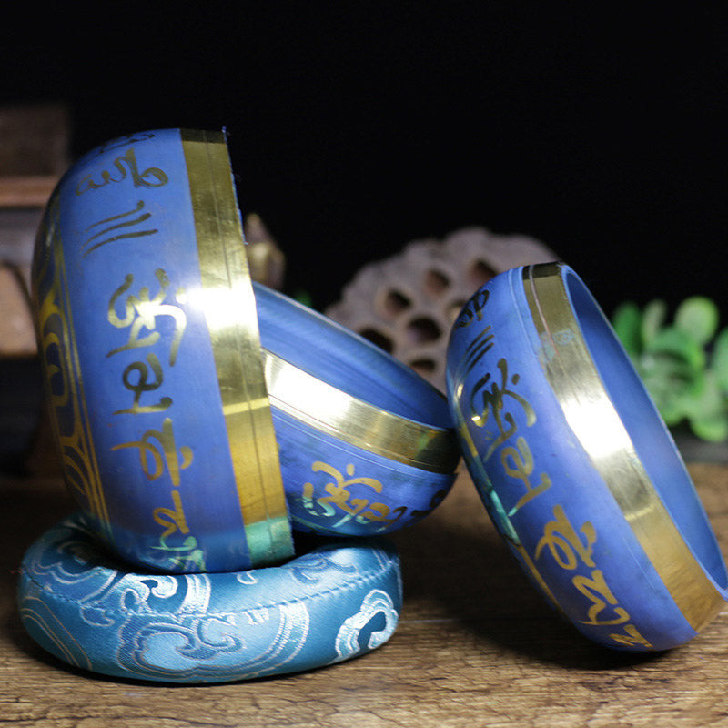 Copper Tibetan Singing Bowl for Meditation and Relaxation 3.74in