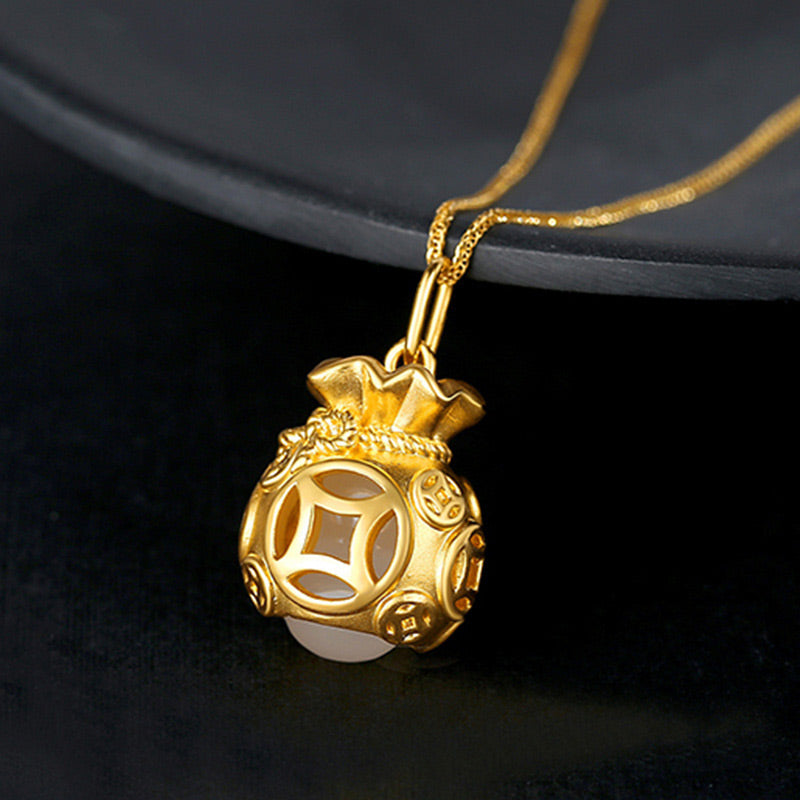 Auspicious Feng Shui Jade Pendant Necklace for Luck & Healing