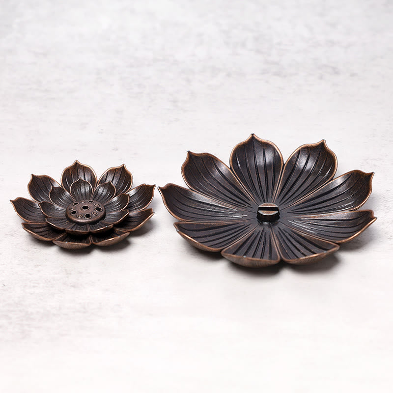Creative Six-hole Lotus Incense Burner | Ceramic Alloy Design