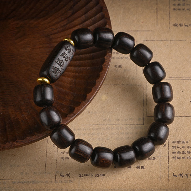 12mm Ebony Wood Lucky Balance Spiritual Bracelet