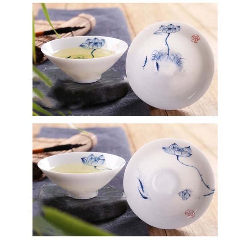 Vintage Ceramic Kung Fu Tea Cup | Zen Decor 60ml