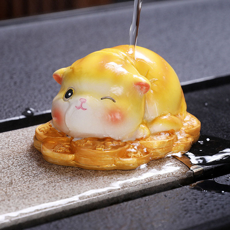 Color Changing Mini Cat Resin Tea Pet | Zen Decor Figurine