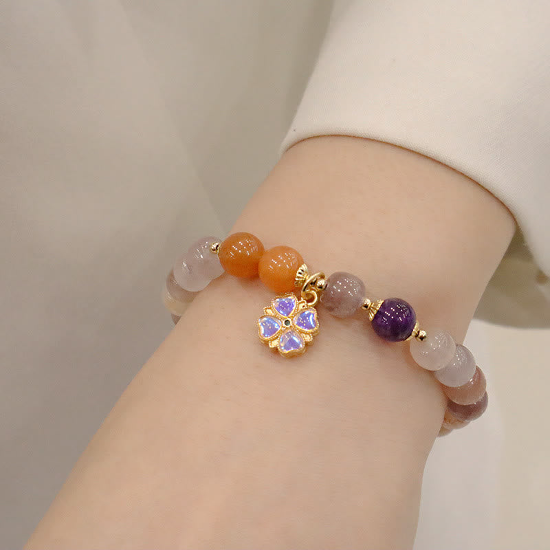 8mm Golden Silk Jade Wealth Bracelet for Luck & Protection