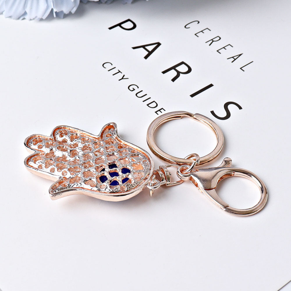 Devil's Eye Hand Rhinestone Car Hanging Charm