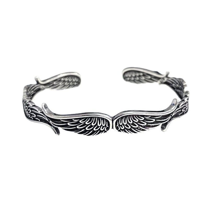 Copper Angel Wings Luck Cuff Bracelet for Spiritual Healing