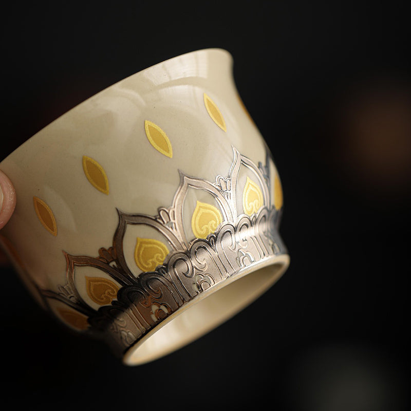 Ceramic Chinese Tea Cup 100ml Dunhuang Thousand Buddhas