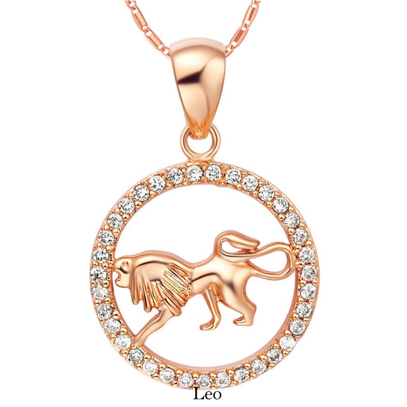 12 Zodiac Sign Copper Necklace | Luck & Healing Pendant