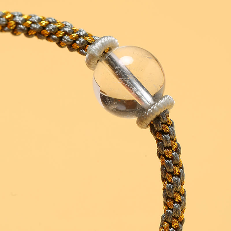 Handmade Red Agate Amethyst Calm Braided Bracelet