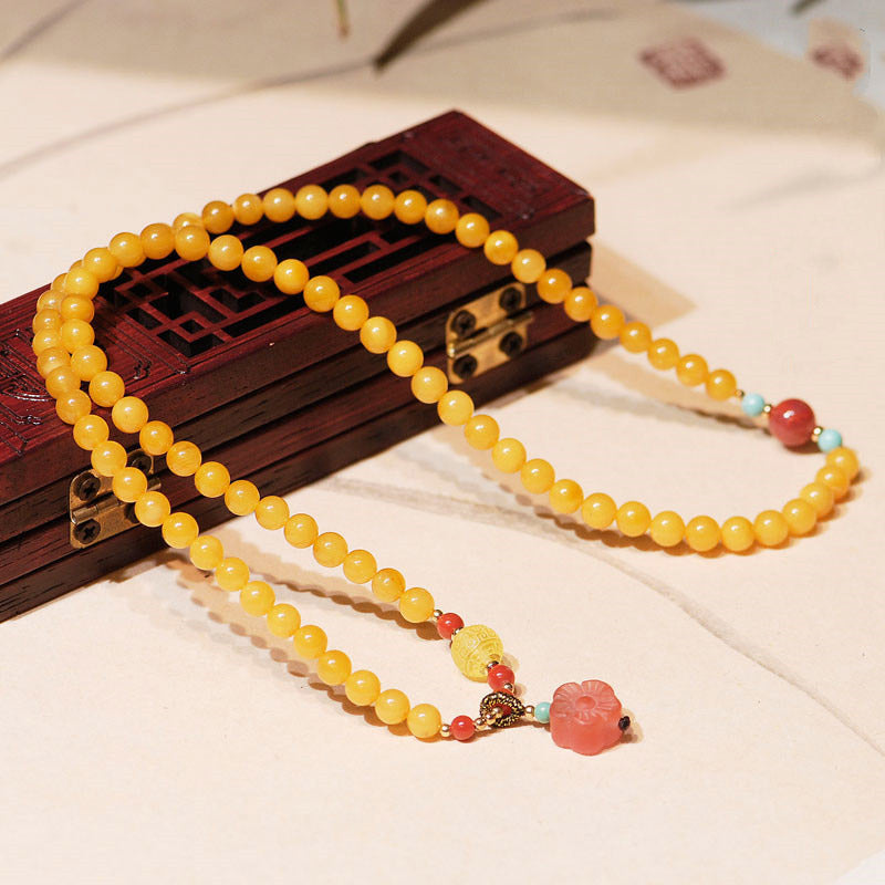 Amber Healing Balance Bracelet & Necklace | Healing Energy Set