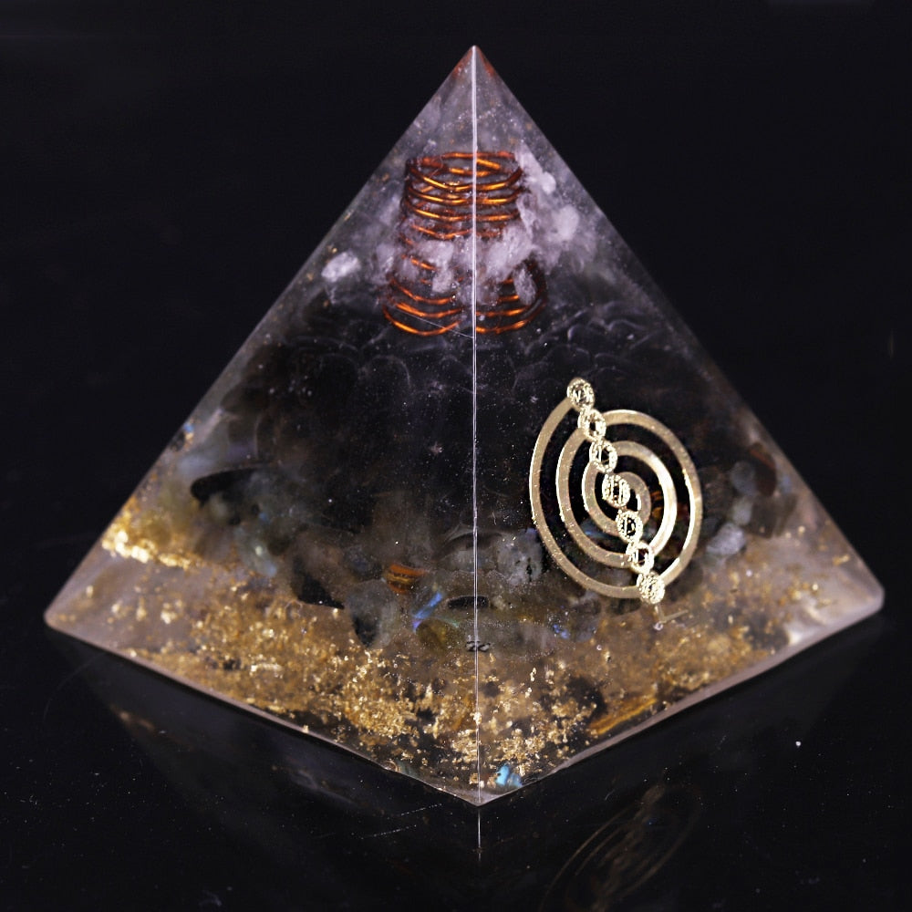 Divine Flow Smoky Quartz Pyramid
