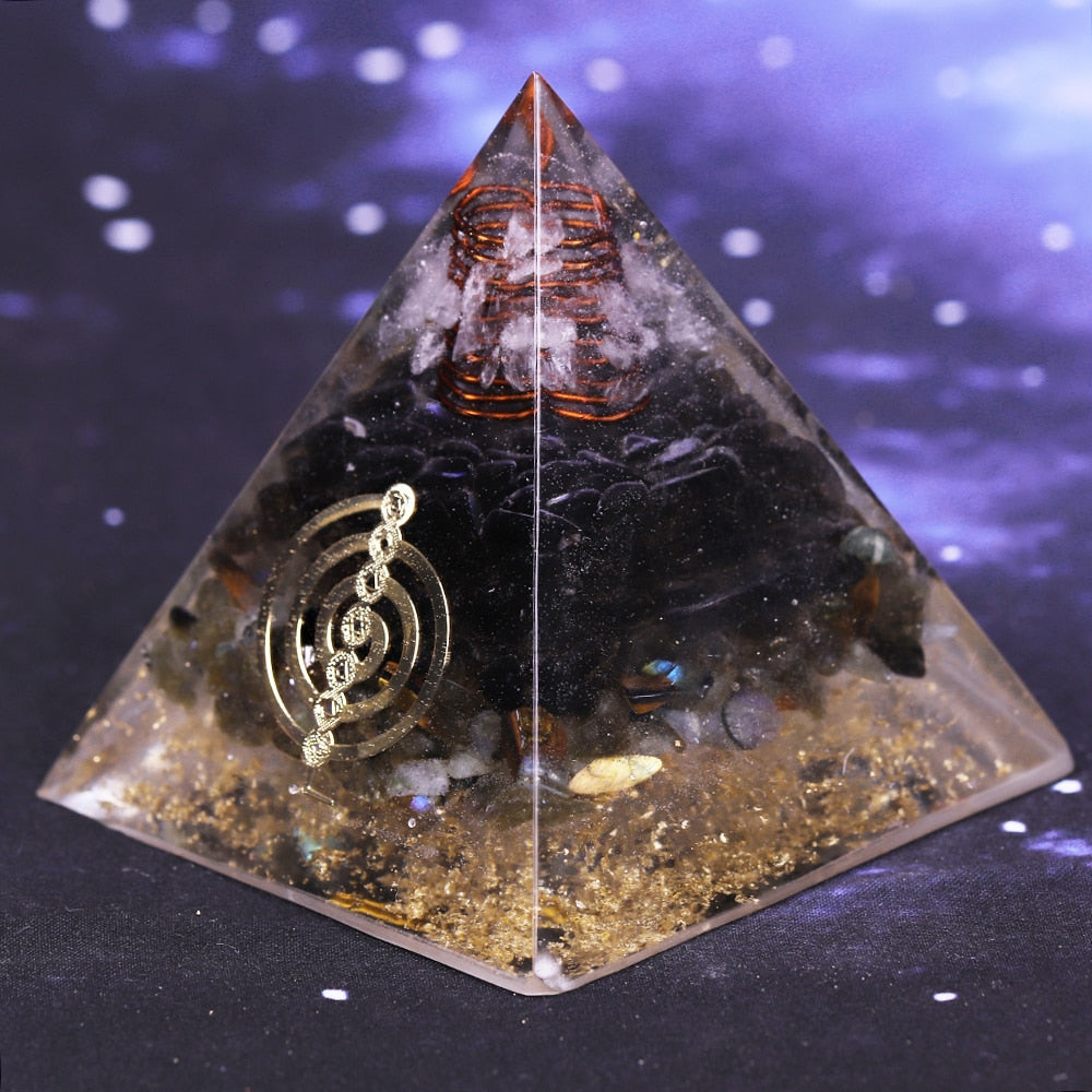 Divine Flow Smoky Quartz Pyramid