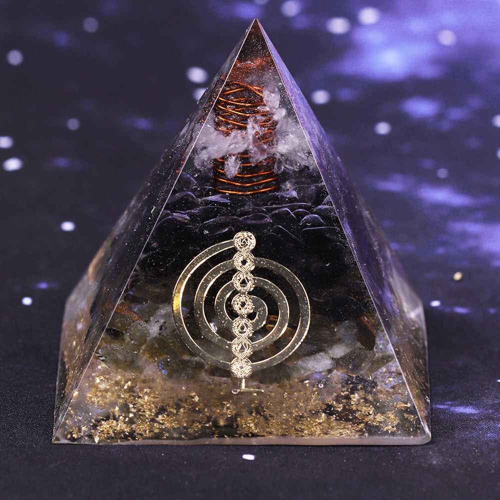 Divine Flow Smoky Quartz Pyramid