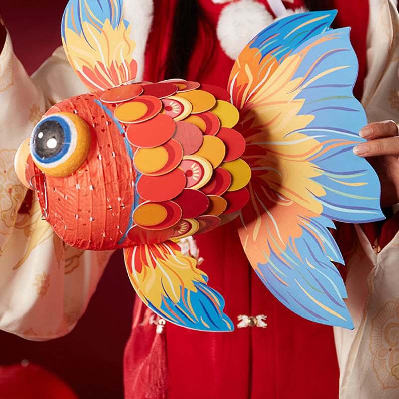 DIY Good Luck Koi Fish Paper Lantern | Zen Decor
