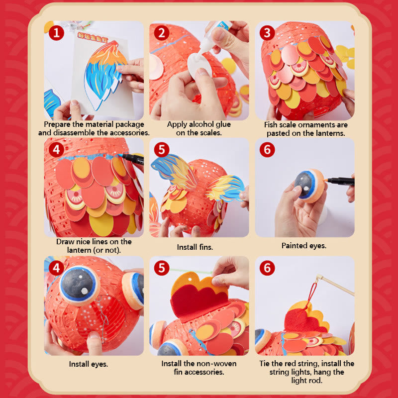 DIY Good Luck Koi Fish Paper Lantern | Zen Decor