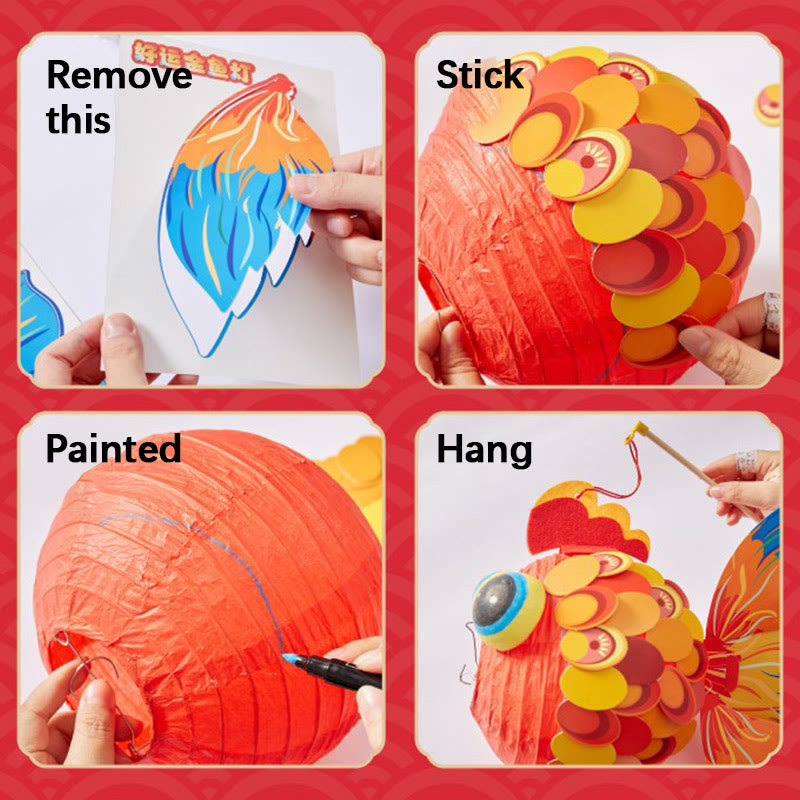 DIY Good Luck Koi Fish Paper Lantern | Zen Decor