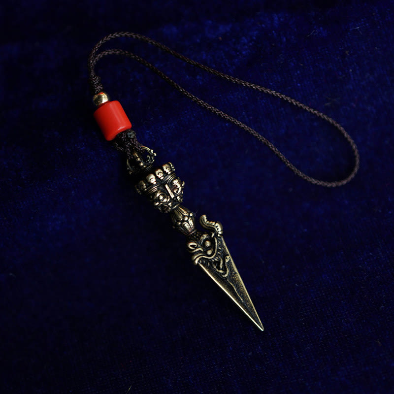 Dorje Vajra Spiritual Pendant|Brass & Copper|47mm Hanging Decoration